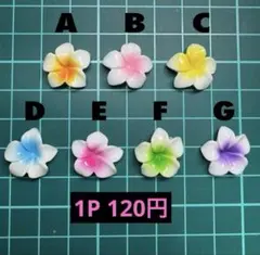 【ネイルパーツ】A～S ハイビスカス プルメリア