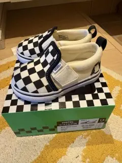 VANS V98TDL ブラック/ホワイト チェック 13cm