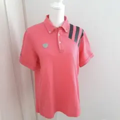 【L】アディダス　テーラーメイド　adidas ゴルフウェア　ポロシャツ　ピンク