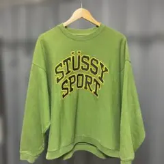 STÜSSY SPORT グリーン スウェット