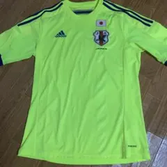 adidas 日本代表 サッカーウェア半袖イエロー Lサイズ