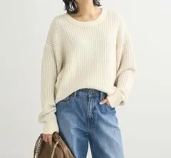 Green parks ELENCARE DUE タック編バイカラーニット