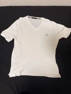 BURBERRY BLACK LABEL Tシャツ ホースロゴ刺繍 Vネック