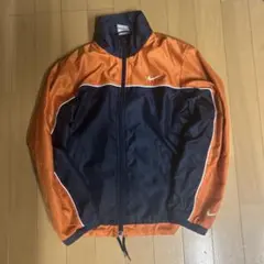 00s Nike ナイロンジャケット・オレンジネイビー　スケーター