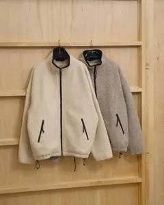 todayful woolboa zip jacket 38 キナリ