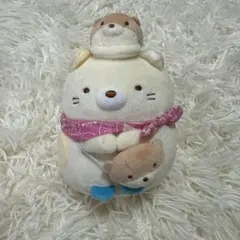 すみっコぐらし ぬいぐるみ かわうそとすみっコキャンプ あつめてぬいぐるみ ねこ