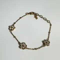 ま*!様 Folli Follie フォリフォリ 花モチーフ ゴールド ブレスレ
