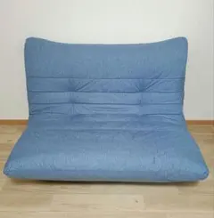 リーンロゼ　トーゴ風　ソファ　二人掛け　ブルー　青
