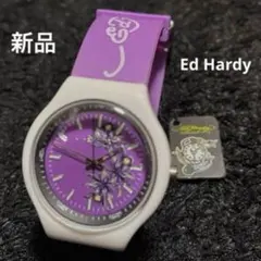 新品未使用 稼働品 Ed Hardy エドハーディ 腕時計 シリコンラバーベルトのサムネイル