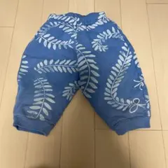 bobochoses 葉柄ゴムウエストパンツ 青