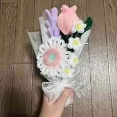 枯れないお花　モールフラワー　ハンドメイド　花束　ブーケ　誕生日　韓国