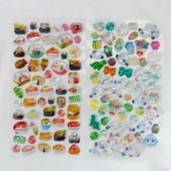 お寿司 和食 シマエナガ 鳥 ボンボンドロップシール ドロップシール 2枚