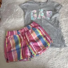 Gapキッズ　Tシャツ130・ショートパンツ120
