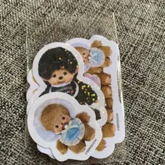 モンチッチ　ステッカーシール3セット　スウィート付録