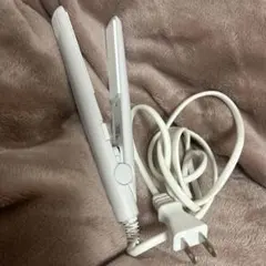 サンキューマート　ミニヘアアイロン　白　ホワイト