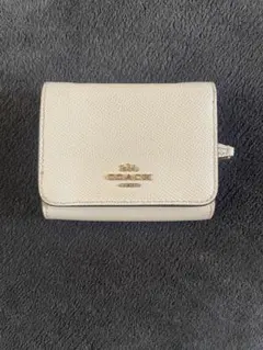 即日発送coach コーチ♡ホワイト三つ折り財布