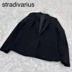 【ストラディバリウス】テーラードジャケット　ブラック　オフィス　羽織　卒園式