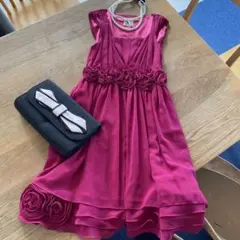 ブージュルード☆シフォンフリルパーティードレス/38/ピンク/結婚式/謝恩会