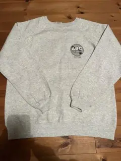 80s ABCストア ヘインズhanes アスレチック スウェットグレー L