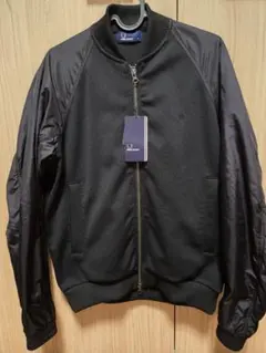 【新品タグ付き】フレッドペリー ボンバーネックトラックジャケット 日本製 黒
