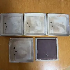 陶器製 四角い皿 5枚セット