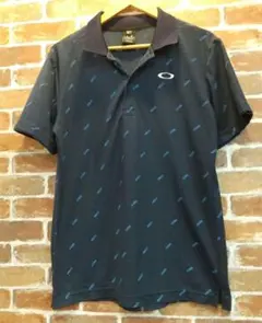 OAKLEY ゴルフウェア 半袖シャツ ネイビー
