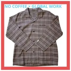 【美品】NO COFFEE × GLOBAL WORK チェック ネルシャツ