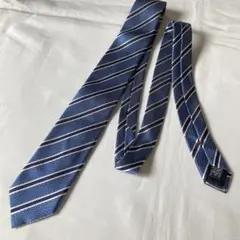 ZEGNA 青 ストライプ ネクタイ 現行のサムネイル
