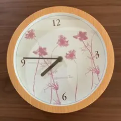 Afternoon Tea 掛時計 木目調 花柄のサムネイル