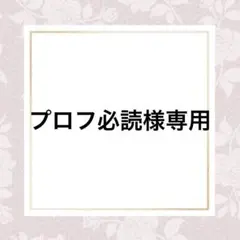 【プロフ必読様♡専用】