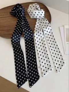 新品 ドット スカーフ ホワイトのサムネイル