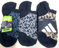 長持ち設計‼︎adidasソックス　３足セット　消臭　　 242526cm 柄靴下
