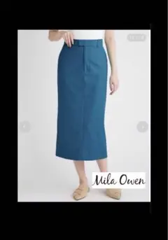 Mila Owen ミラオーウェン メンズライクパンツ風ストレートスカート