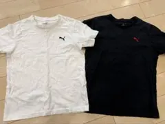 PUMA Tシャツ 130サイズ ホワイト・ブラックセット