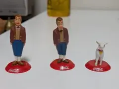 コカ・コーラ ボトルキャップ フィギュア 3点セットのサムネイル