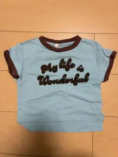 P.PREMIER PRODUCTS Tシャツ ライトブルー　ブラウン