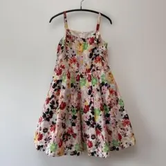 クリスチャンディオール　Dior 花柄シルクワンピース4Aのサムネイル