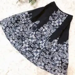 美品✨LAURA ASHLEY ローラアシュレイ花柄フレアスカート 7号