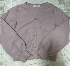 MISCH MASCH ビジューボタン カーディガンM ピンクのサムネイル