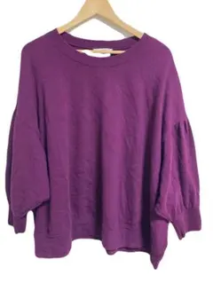 Terra&Sky トレーナー 4L/5L相当 紫大きめ オーバー ゆったり