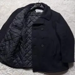 超希少サイズ✨schott ピーコート　740 ブラック　黒　46サイズ