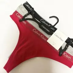 新品 CalvinKlein カルバンクライン Tバックショーツ 3点セットM