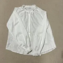 フリルブラウス 長袖