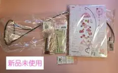 Panami京ちりめん傘宝つるし飾りピンクつり台、つまみ細工道具、針まとめてのサムネイル