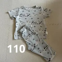ユニクロ　UNIQLO パジャマ　半袖半ズボン　パンダ銭湯　110