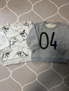 hushush ハッシュアッシュ トレーナー 80 裏起毛