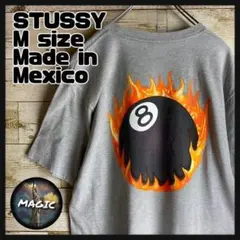 【超希少デザイン】STUSSY★8ボール入りTシャツ ビッグロゴ　ゆるだぼ 古着