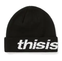 ネバザ ニット帽 ディスイズネバーザット ビーニー 新品 正規品 黒