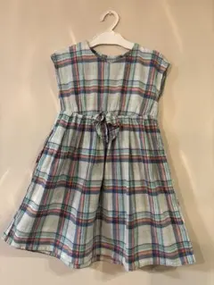 ノースリーブ チェック柄ワンピース 120cm
