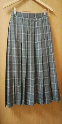 チェックロングスカート